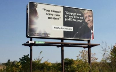 Holland Sentinel – Vote Common Good uses billboards to contrast Jesus and Donald Trump