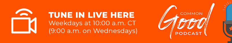 Tune in Live HEREWeekdays at 10:00 a.m. CT(9:00 a.m. on Wednesdays)