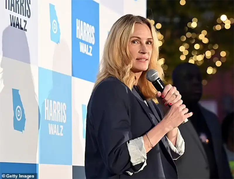 Daily Mail – Julia Roberts urges wives of Trump supporters to secretly vote for Kamala Harris in evangelical group video